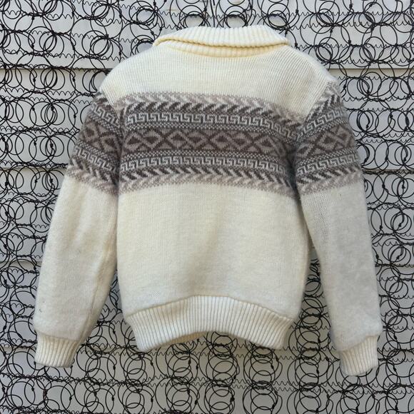 Vintage Outerbound HMS Jacket Boho Fair Isle Sheep Wool Zip Up Jacket MEDIUM - Picture 6 of 11